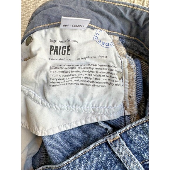 PAIGE Skyline Ankle Peg Distressed Med Wash Women's Jeans Size 26 - Picture 7 of 7